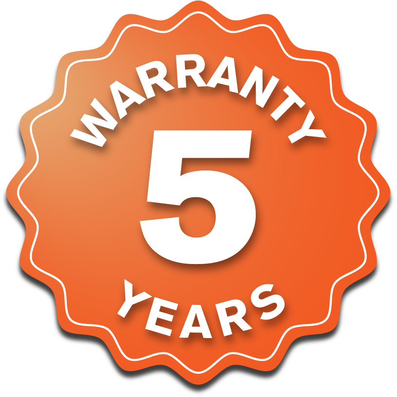 Warranty 5 years